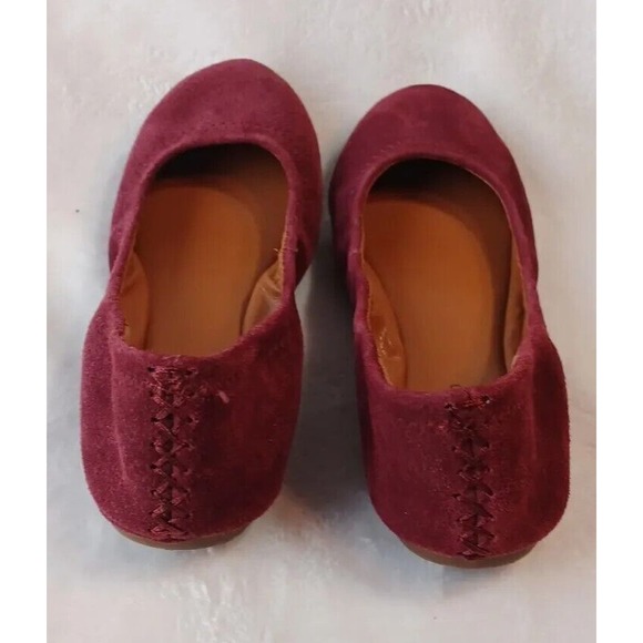 Lucky Brand Burgundy Red Maroon Erin Suede Ballet Flats Size 7.5 M Women’s - Picture 5 of 7